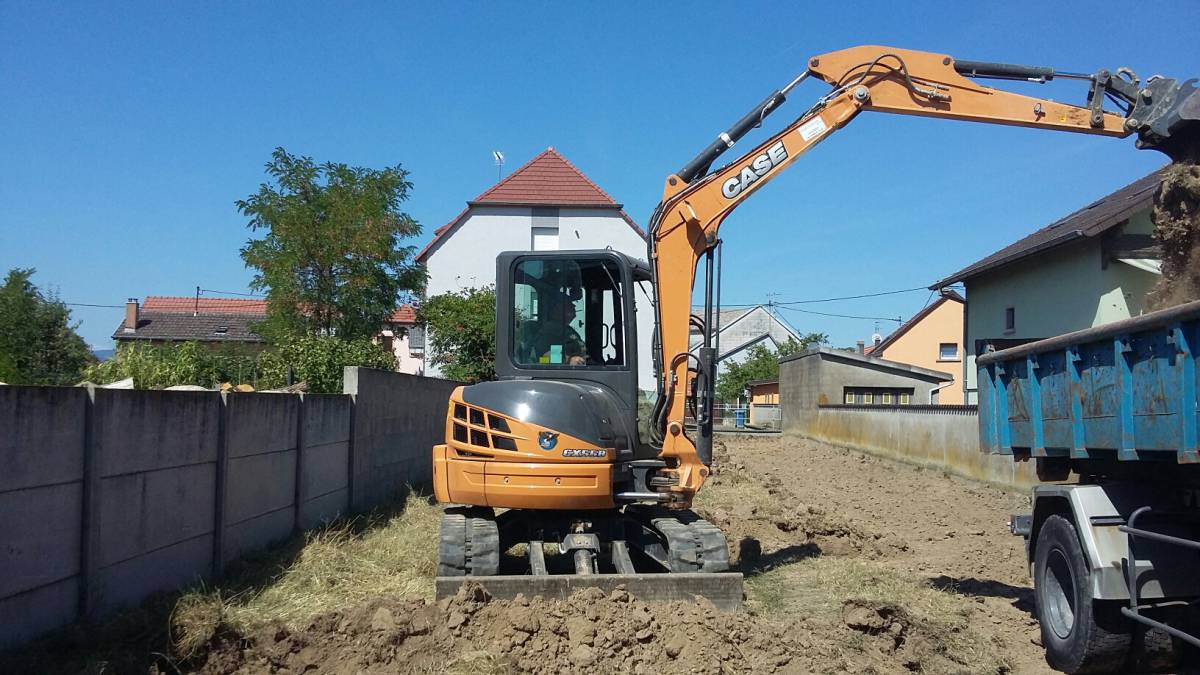 Terrassement à Ungersheim Pfastatt