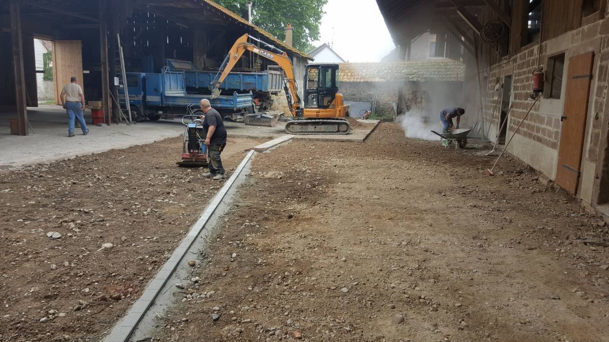 Réfection cour ZUM BURAHISLA UNGERSHEIM Thann