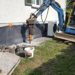 Création d&#8217;un Drainage autour d&#8217;une maison existante à BARTENHEIM. Colmar 0