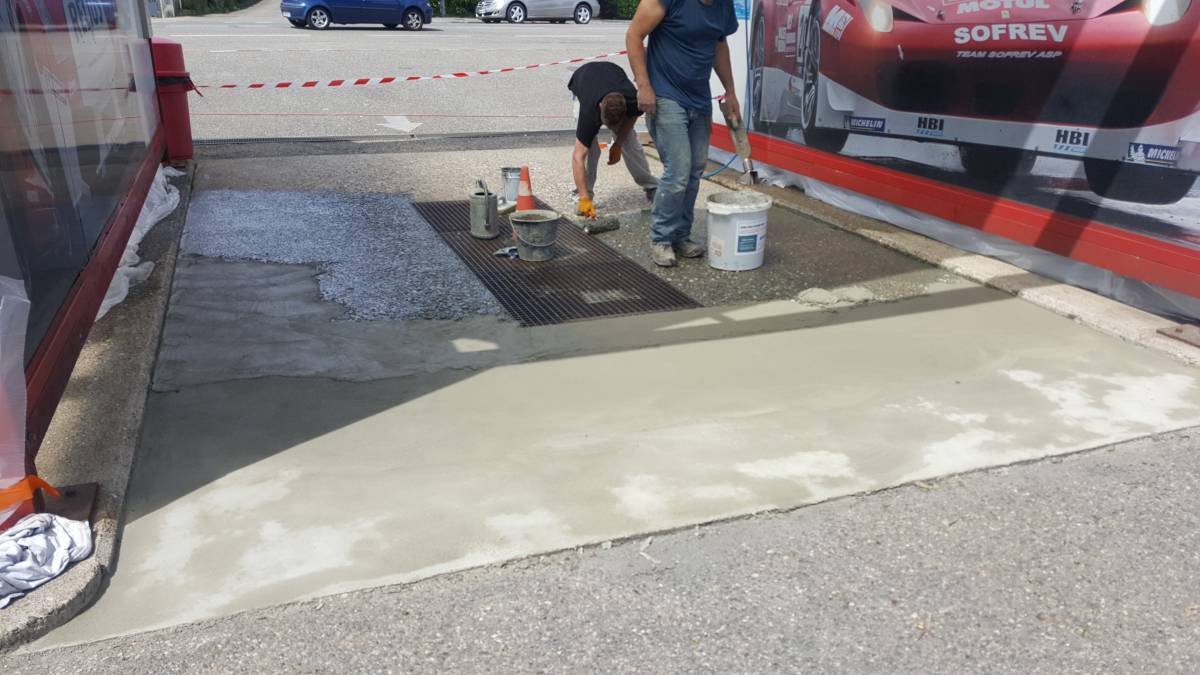 Réfection d&#8217;une piste d&#8217;un AIR DE LAVAGE. Wittelsheim 1