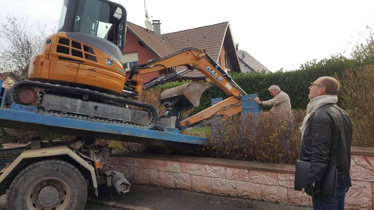 FONDATION ET DALLAGE POUR LA POSE D&#8217;UNE PERGOLA A BERRWILLER. Illzach