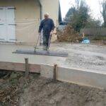 CONFECTION D&#8217;UN DALLAGE BETON POUR CREATION D&#8217;UNE TERRASSE A SAINT LOUIS. Mulhouse 4
