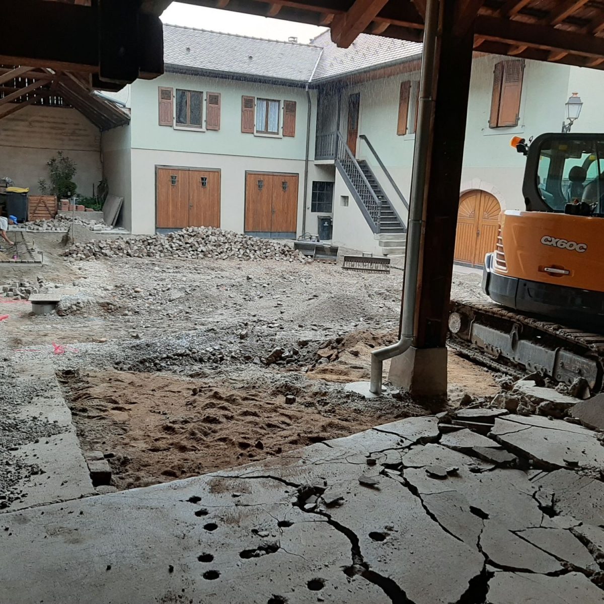 AMENAGEMENT D&#8217;UNE COUR A SOULTZMATT Rixheim